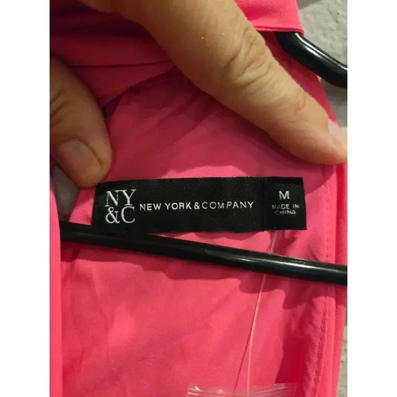 New York & Company Women's Pink Sleeveless Maxi Dress Size M Y2K Fairy - Picture 11 of 14